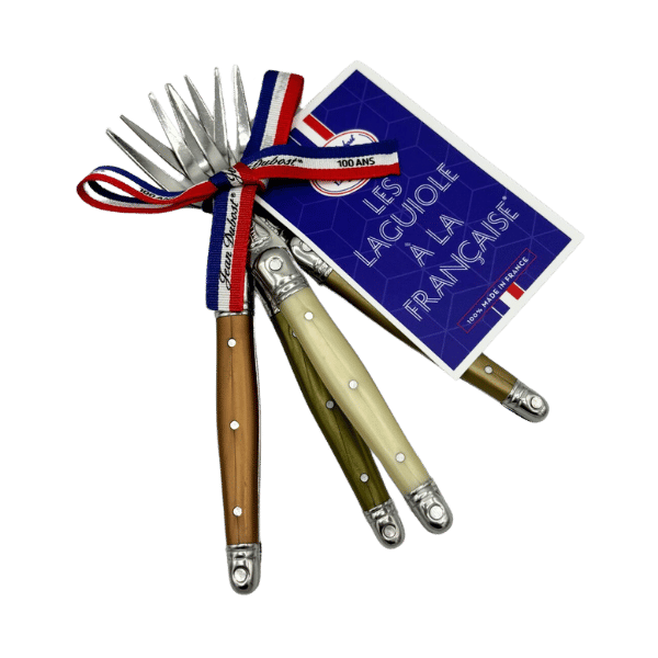 Jean Dubost 4 Cocktail Fork Mineral