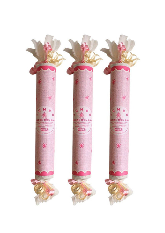 Jumbo Deluxe Surprise Bon Bon Handmade Favor Pink