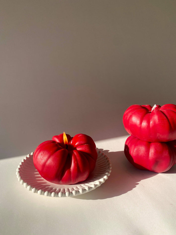 Jumbo Heirloom Tomato Candle - Red