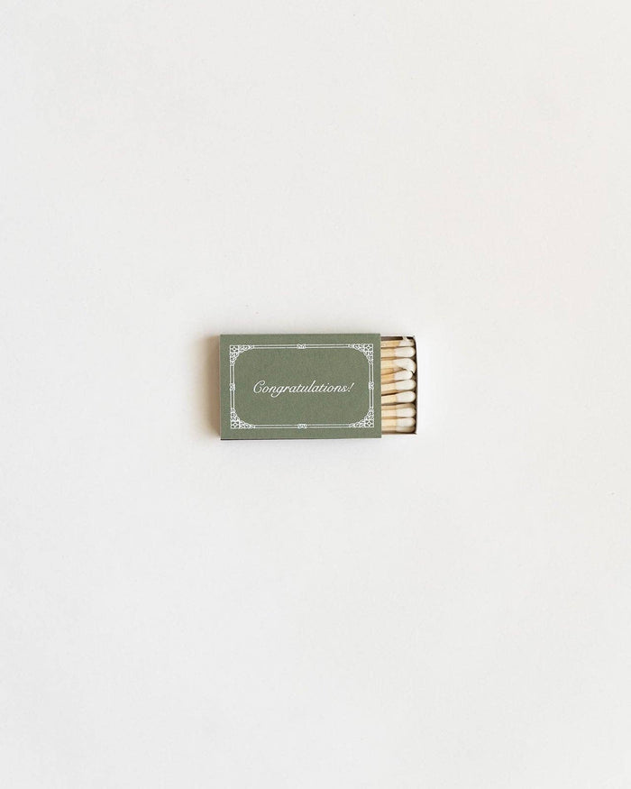 Just Married Matchbox (Sage)