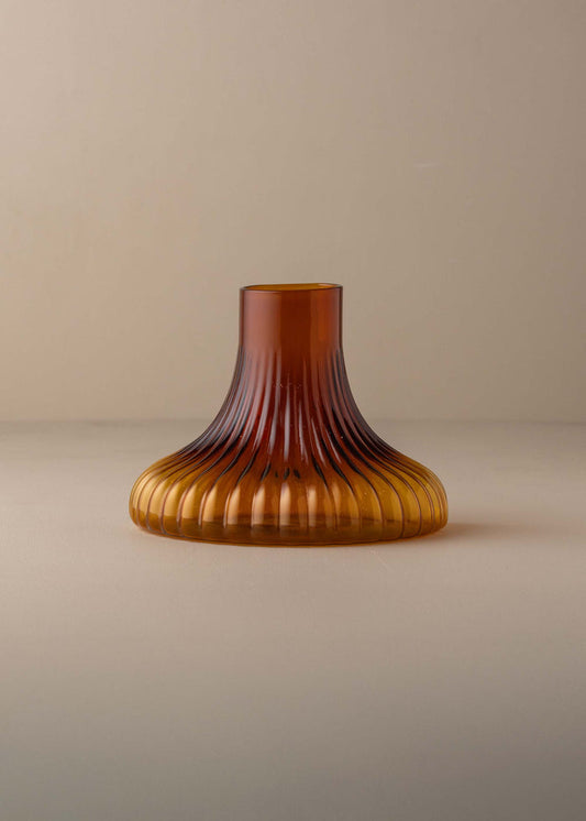 Kairos Ripple Vase | Amber