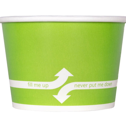 Karat 8oz Food Containers - Green (95mm) - 1,000 ct, C-KDP8 (GREEN)