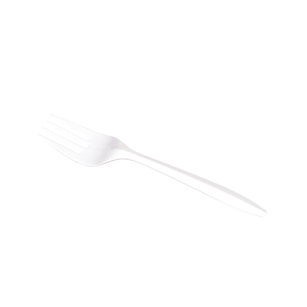 Karat PP Plastic Medium Weight Forks Bulk Box - White - 1,000 ct
