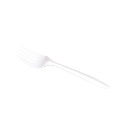 Karat PP Plastic Medium Weight Forks Bulk Box - White - 1,000 ct