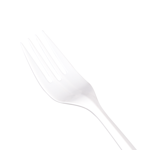 Karat PP Plastic Medium Weight Forks Bulk Box - White - 1,000 ct