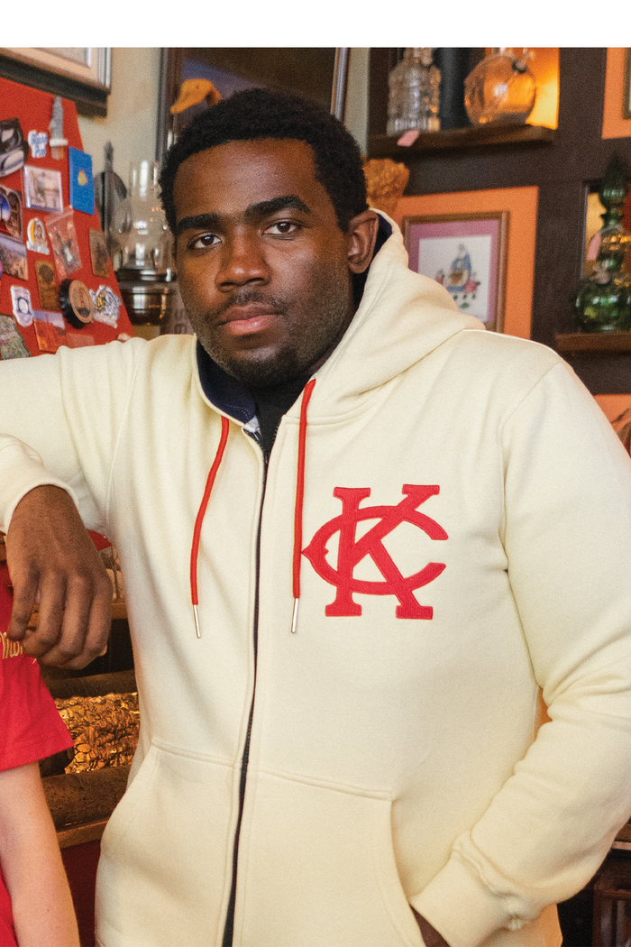 [ Kevin Morby x Kansas City Monarchs ] Zip-Up Hood - Official League