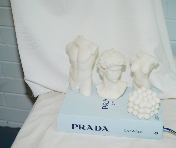 King David Bust Candle