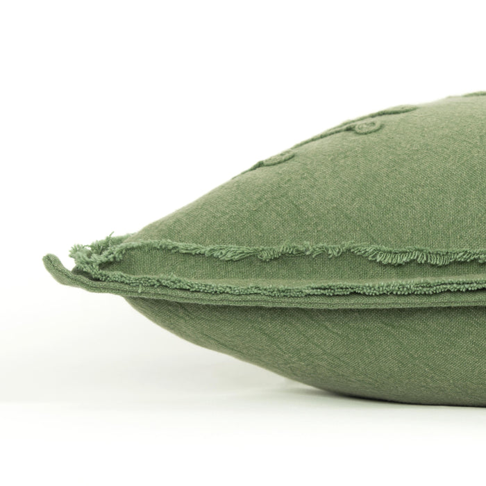 LAUSTSEN GREEN BOTANICAL MODERN INDUSTRIAL THROW PILLOW