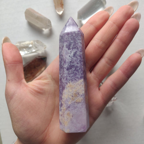 Lepidolite Tower (#9) - Simply Affinity