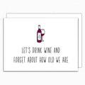 Let's Drink Wine Birthday Card