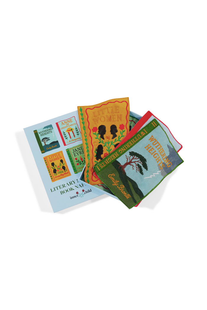 Literary Heroines Embroidered Cocktail Napkins, Set of 4