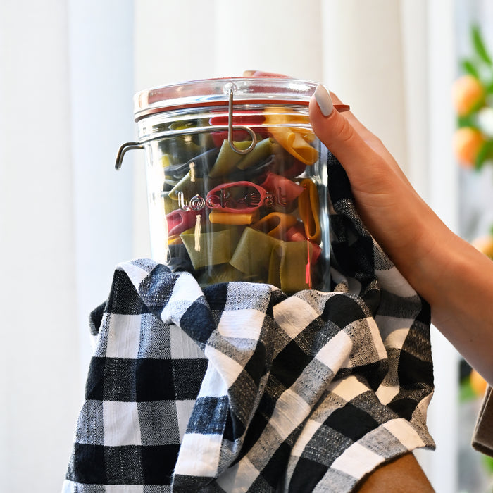 Italian Premium Canning & Food Jar XL | 25.25oz | Lock-Eat | 1 Piece - Luigi Bormioli USA