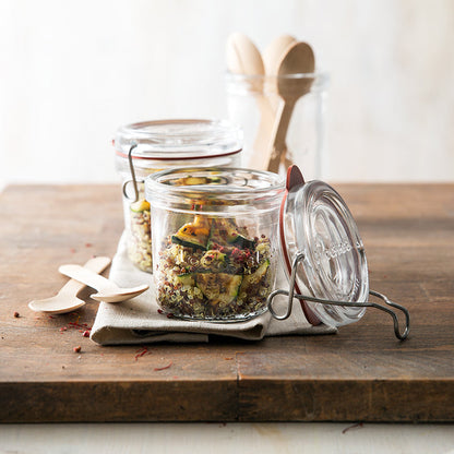 Italian Premium Canning & Food Jar | 6.75oz | Lock-Eat | Set of 6 - Luigi Bormioli USA