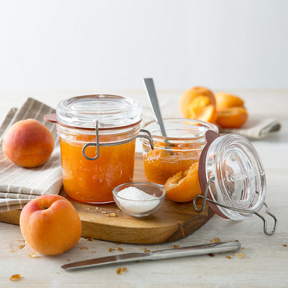 Italian Premium Canning & Food Jar | 6.75oz | Lock-Eat | Set of 6 - Luigi Bormioli USA