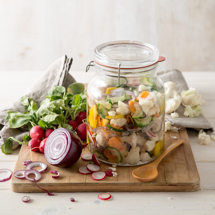 Italian Premium Handy Canning & Food Jar | 67.75oz | Lock-Eat | 1 Piece - Luigi Bormioli USA