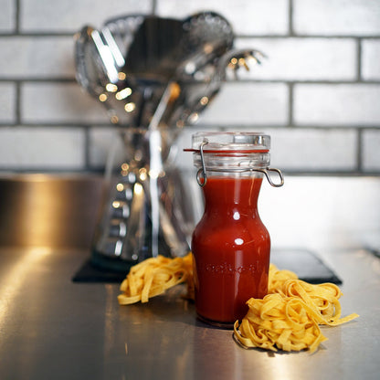 Italian Premium Canning & Juice Jar | 8.5oz | Lock-Eat | Set of 6 - Luigi Bormioli USA