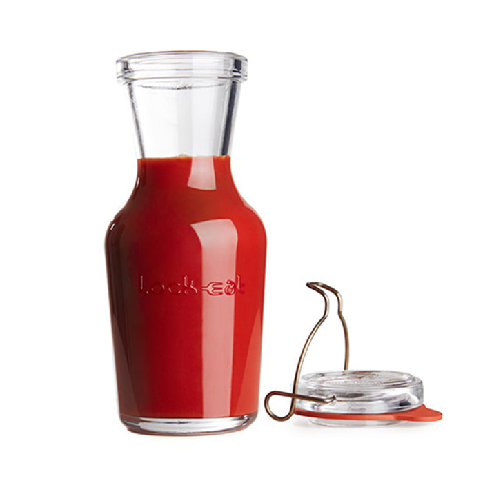 Italian Premium Canning & Juice Jar | 17oz | Lock-Eat | Set of 6 - Luigi Bormioli USA