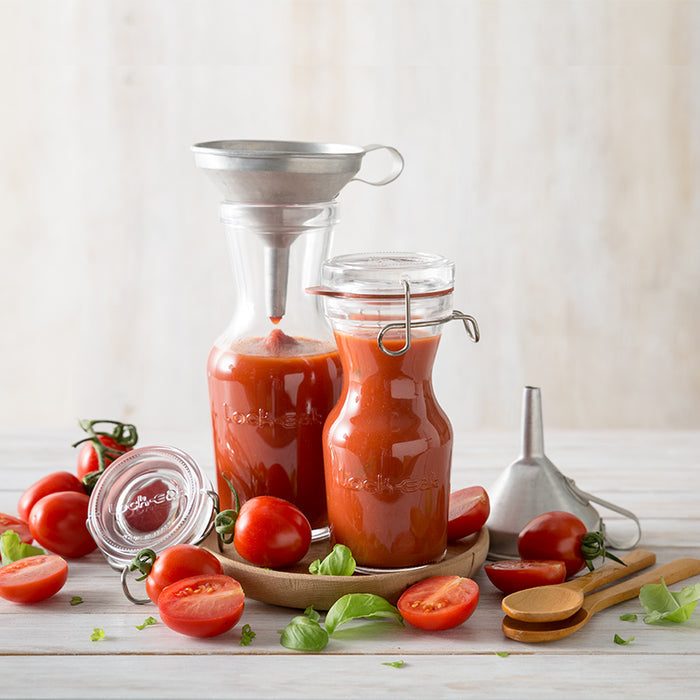 Italian Premium Canning & Juice Jar | 17oz | Lock-Eat | Set of 6 - Luigi Bormioli USA