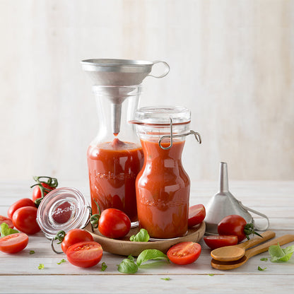 Italian Premium Canning & Juice Jar | 17oz | Lock-Eat | Set of 6 - Luigi Bormioli USA