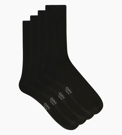 Lot de 2 paires de chaussettes homme Noir Dim Bambou