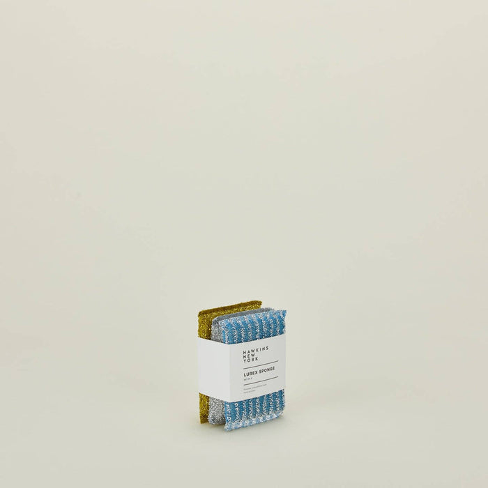 Lurex Sponges, Blue/Gold/Silver