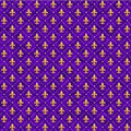 Mardi Gras Purple Fleur de lis