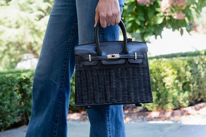 Margo Wicker Handbag- Solid Colors- WS