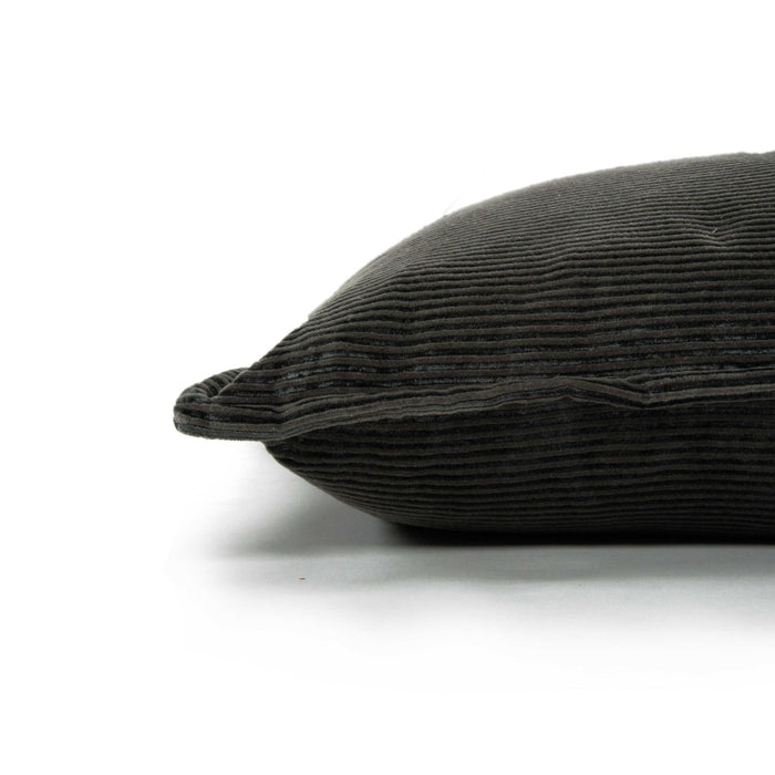 MARTENSEN GREY SOLID MODERN INDUSTRIAL  THROW PILLOW