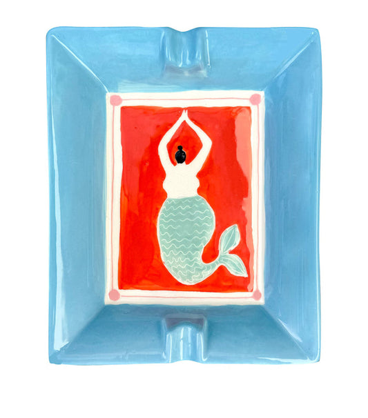 Mermaid  Ashtray Turquoise