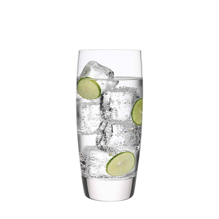 Italian Premium Cooler Glasses | 20oz | Michelangelo Masterpiece | Set of 4 - Luigi Bormioli USA