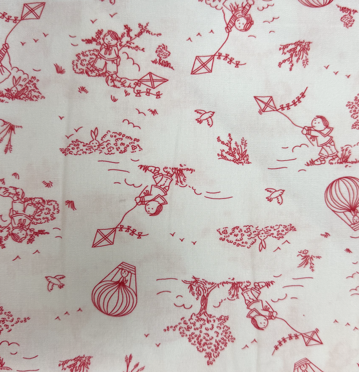 Mini Print Red/White #2591