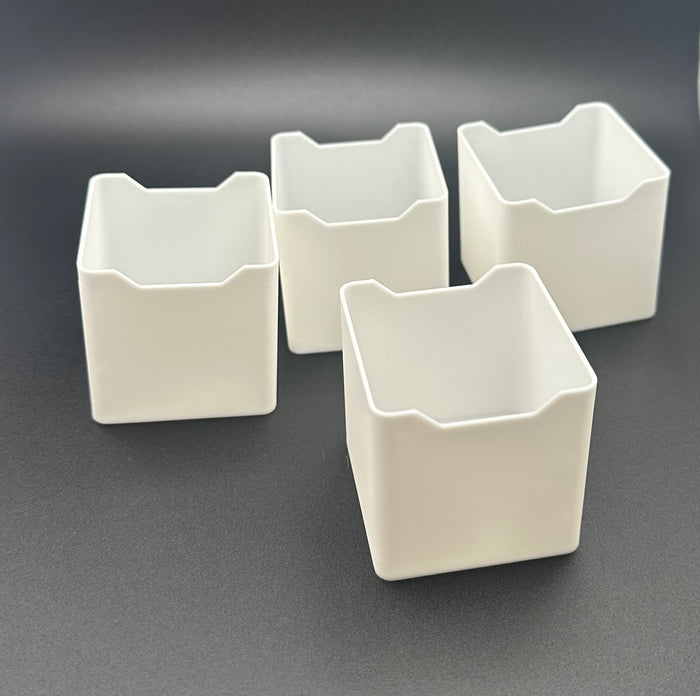 Miniature 4-Cube Dollhouse Storage Shelf with Storage Boxes - UK delivery included.