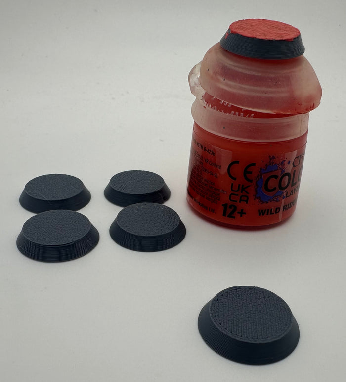 Miniature Paint Swatch Caps Compatible with Citadel Pots – Colour Test Caps – Hobby Paint Organiser - UK Delivery Included