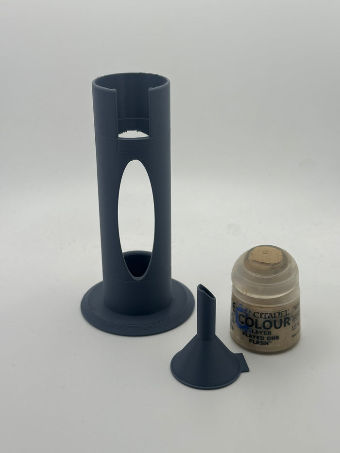 Miniature Paint Transfer Kit – Funnel, Transfer Stand, Stirrers & 18ml Dropper Bottle Swatches – UK Delivery Included
