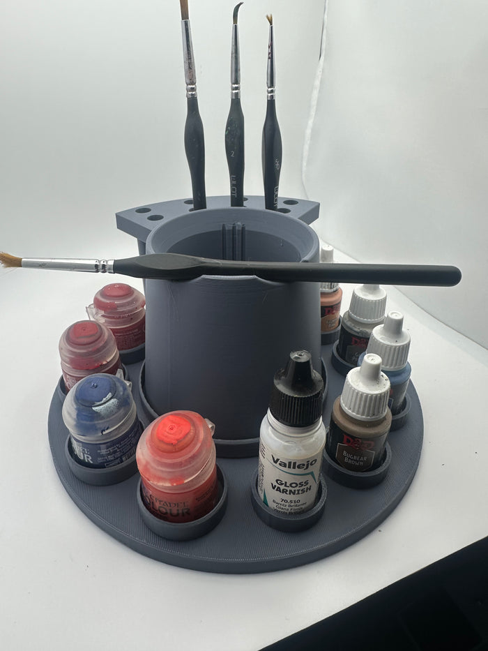 Miniature Painting Starter Bundle – Paint Station, Magnetic Painting Handle & Paint Swatch Caps – UK Delivery Included
