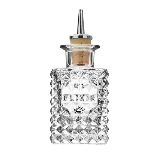 Italian Premium Dash Bottle Elixir No.1 | 3.5oz | Mixology | Set of 6 - Luigi Bormioli USA