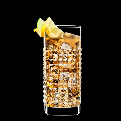 Italian Premium Elixer Highball Glasses | 16.25oz | Mixology | Set of 4 - Luigi Bormioli USA