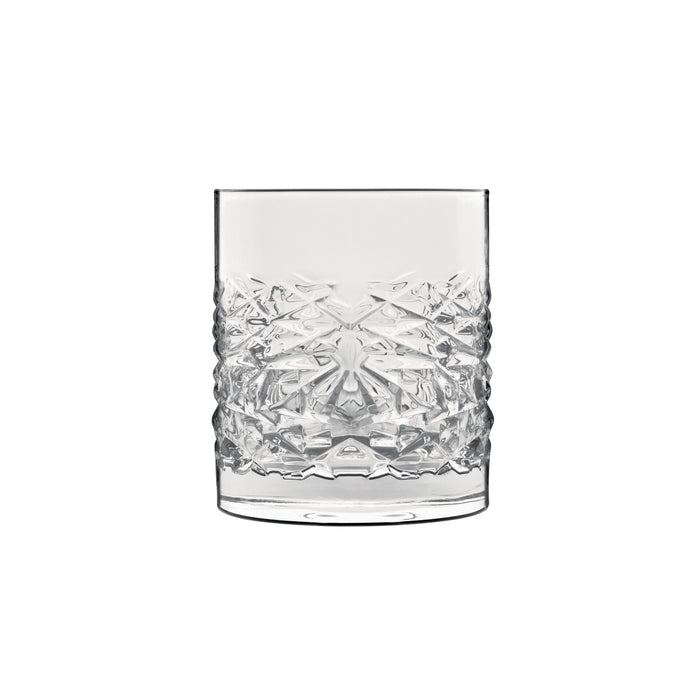 Italian Premium Textures DOF Whiskey Glasses | 12.75oz | Mixology | Set of 4 - Luigi Bormioli USA