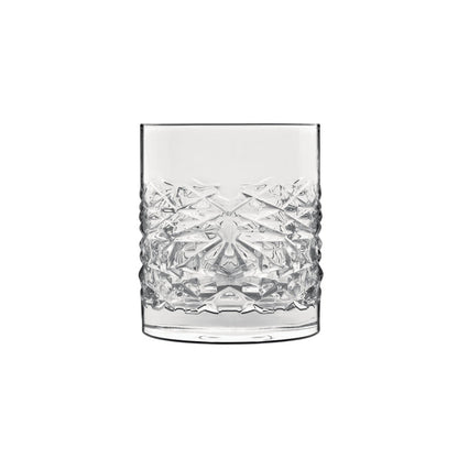 Italian Premium Textures DOF Whiskey Glasses | 12.75oz | Mixology | Set of 4 - Luigi Bormioli USA