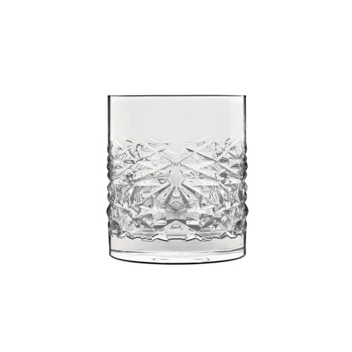 Italian Premium Textures DOF Whiskey Glasses | 12.75oz | Mixology | Set of 4 - Luigi Bormioli USA