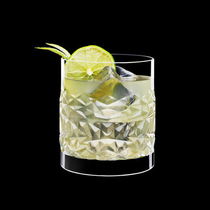 Italian Premium Textures DOF Whiskey Glasses | 12.75oz | Mixology | Set of 4 - Luigi Bormioli USA