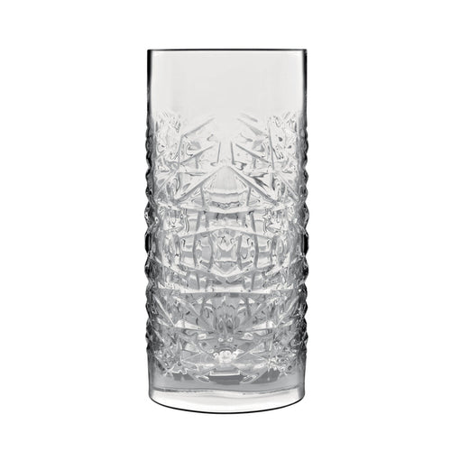 Italian Premium Textures Highball Glasses | 16.25oz | Mixology | Set of 4 - Luigi Bormioli USA