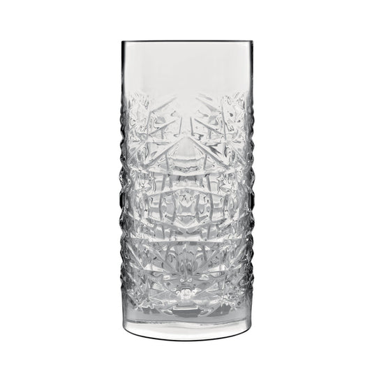Italian Premium Textures Highball Glasses | 16.25oz | Mixology | Set of 4 - Luigi Bormioli USA