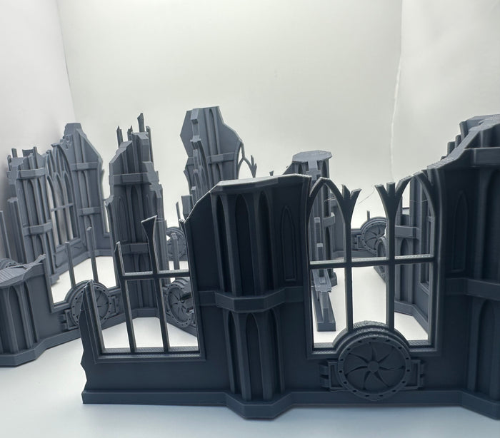Modular Gothic Cathedral Ruins – 6-Piece Tabletop Terrain Set - UK delivery included.