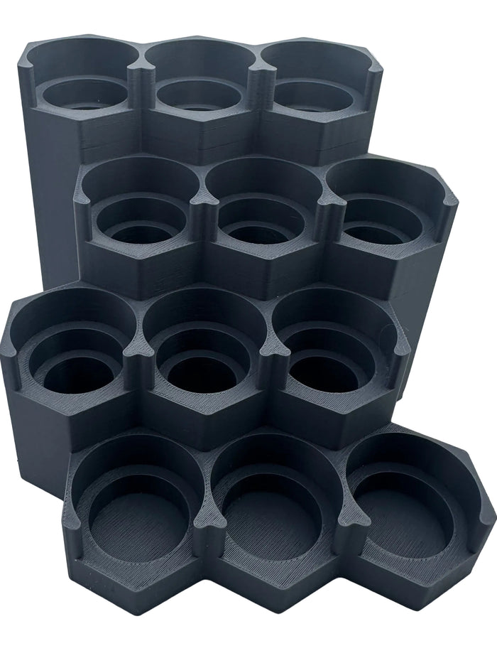 Modular Paint Rack for Citadel, Vallejo & Army Painter – 12 Paint Capacity Module – Expandable Miniature Paint Storage