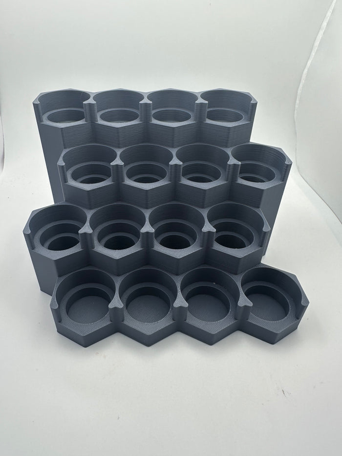 Modular Paint Rack for Citadel, Vallejo & Army Painter – 16 Paint Capacity Module – Expandable Miniature Paint Storage