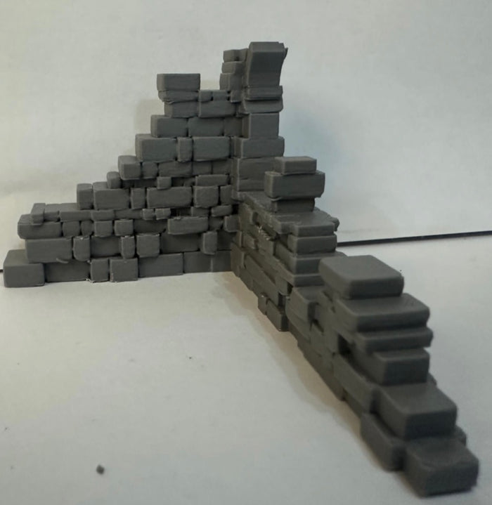 Modular Ruined Stone Wall Starter Bundle – Tabletop RPG & Fantasy Terrain - UK delivery included.