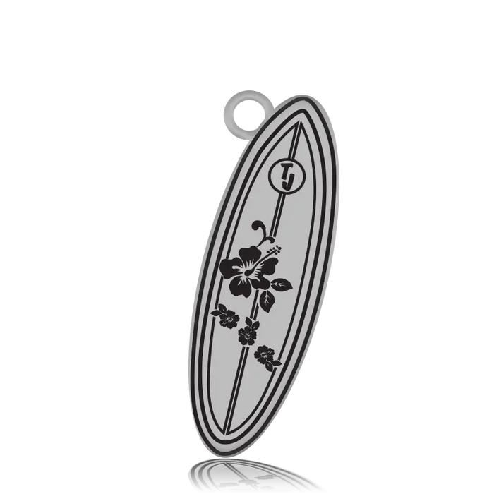 Moonstone Stone Bracelet with Ride the Wave Sterling Silver Charm