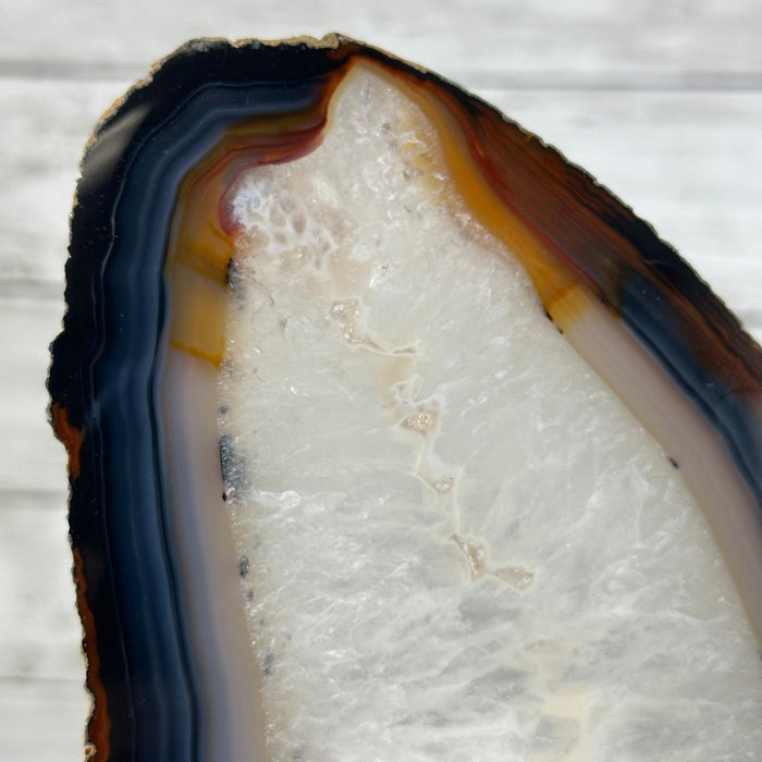 Natural Brazilian Agate "Butterfly Wings", 15.75" Tall #5050NA-084 - Brazil GemsBrazil GemsNatural Brazilian Agate "Butterfly Wings", 15.75" Tall #5050NA-084Agate Butterfly Wings5050NA-084