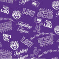 NCAA-LSU Mini Stadium Logo Cotton